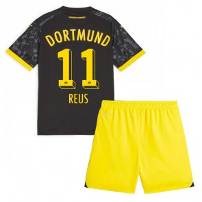 Borussia Dortmund Marco Reus #11 Bortaställ Barn 2023-24 Kortärmad (+ Korta byxor)